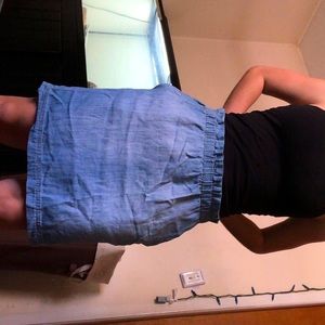 Mid- length square skirt